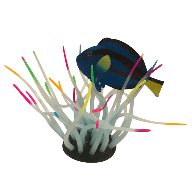 Sporn Fish Anemone Aquarium Ornament, Multi-color