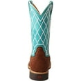 thumbnail image 3 of Twisted X Kids Top Hand Boot, Western Style Boots for Children, Distressed Saddle & Teal, 12.5 M, 3 of 7