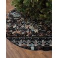 thumbnail image 2 of Vintage Boho Christmas Tree Skirt 36 Inches Large Christmas Skirt Tree, Rustic Flowers Modern Geometric Abstract Art Tree Skirt Christmas Decorations for Fireplace Party Holidays Indoor Outdoor, 2 of 7