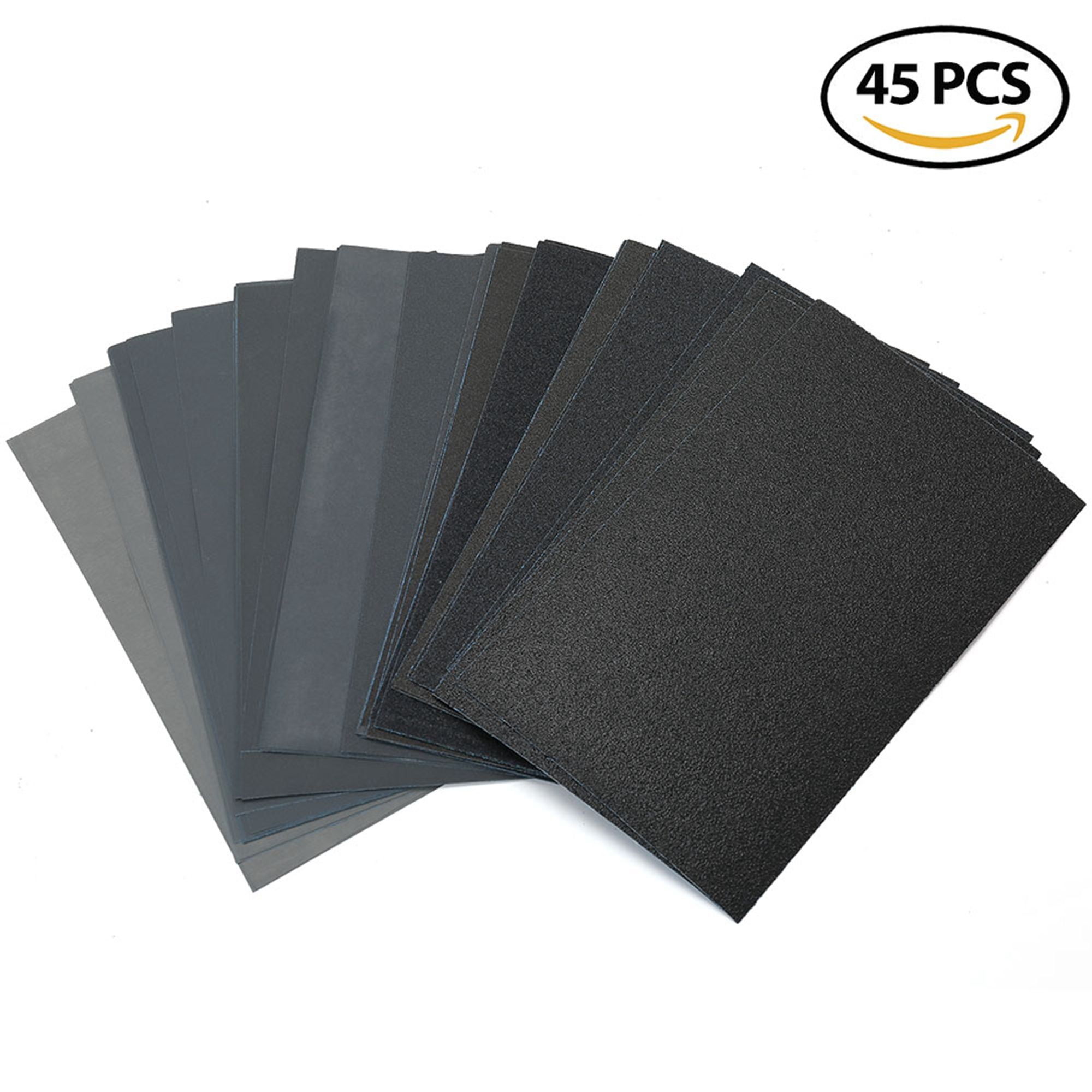 80 to 3000 Grit Dry Wet Sandpaper Assortment 9 x 5.5" Silicon Carbide