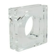 thumbnail image 2 of Saro Lifestyle Double Block Shape Glass Crystal Napkin Ring (Set of 4), 2 of 5