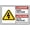 Warning Sign 3, variant on Danger Hazardous Voltage Overhead Sign - 8"x12" Vintage Metal Warning Sign for Home Farm Bar Coffee Shop Club, Power Line Area, Construction Site