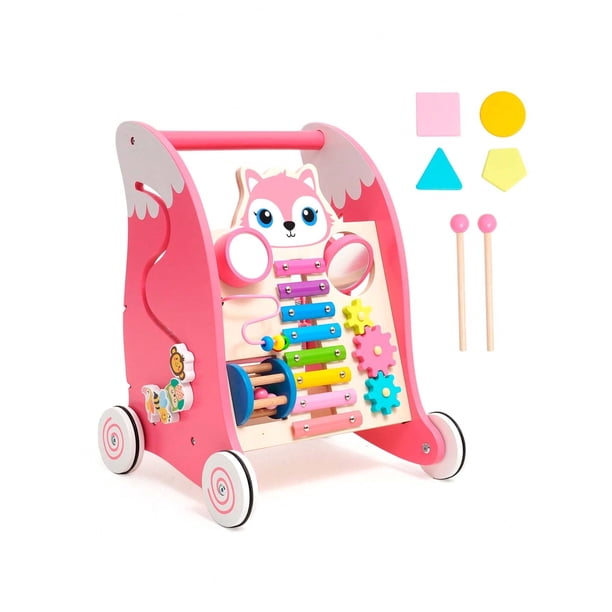 Ealing Wooden Baby Push Walker Baby Walker Kids Activity Center Push Toys For Babies Learning To Walk Toddler Push & Pull Toys Learning Walker Strolle