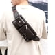 thumbnail image 2 of Bolso pequeño de pecho multiusos de gran capacidad para teléfono móvil, bolso deportivo informal de hombro para hombre, marrón oscuro pequeño, 2 of 5