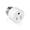 White, variant on 3 Prong Light Socket to Outlet Adapter, E26/E27 Screw in Light Bulb to Plug Adapter, Polarized Light Socket Converter for Porch Light, Garage Light, Camera and Light Strings(1,White)