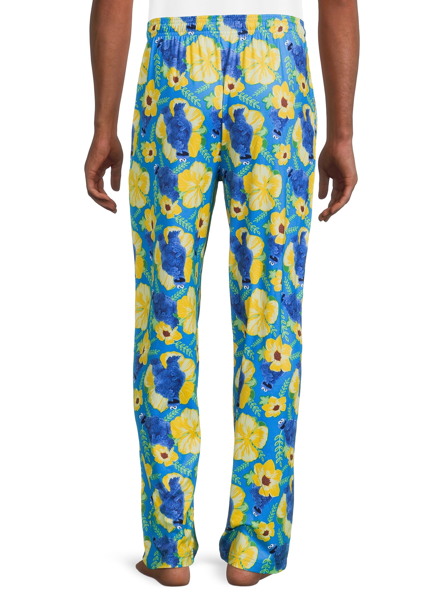 Sesame Street Men’s Cookie Monster Print Sleep Pants, Sizes S-2XL