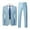 Light Blue Mens Blazer Jackets, variant on Men's Business Suits 3-Piece Formal Casual Outfits,Modern Fit Tuxedo Jacket,Waistcoat and Pants for Wedding Outfits