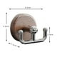 thumbnail image 3 of Acabado multifuncional de gancho de succión en madera | Organizador de doble brazo de alta resistencia | Instalación impermeable y sin taladro para baño y cocina | ABS y Madera | Almacenamiento, 3 of 9