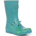 thumbnail image 1 of Joules JNR Roll Up Junior's Frog Print Wellington Boots In Green Size 10, 1 of 6