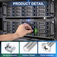 thumbnail image 3 of Uxcell Rack Mount Cage Nut, Carbon Steel Rack Screws for Server Cabinets and Audio Equipment M5 x 18mm, 3 of 7