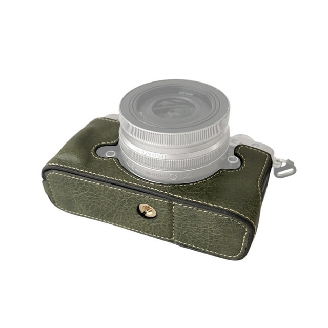 Étui de Protection pour Appareil Photo Portable Style Rétro, Support d'Étui pour Appareil Photo, Sac de Transport, Conception à Ouverture Inférieure avec Bandoulière, Remplacement pour Appareil Photo Nikon Z fc