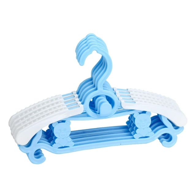 Elodie 5 Pcs Cintres Ajustables Garde-Robe Cintres Multifonctions pour Vêtements d'Enfants Bleu