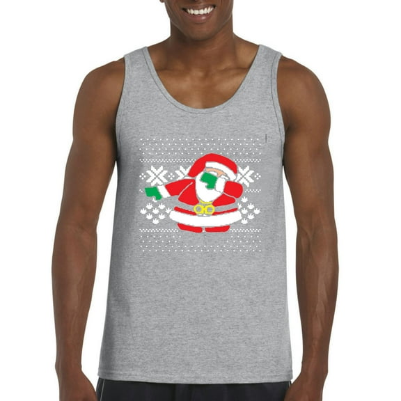 NIB - Men's Tank Top for Men - Christmas Dancing Santa