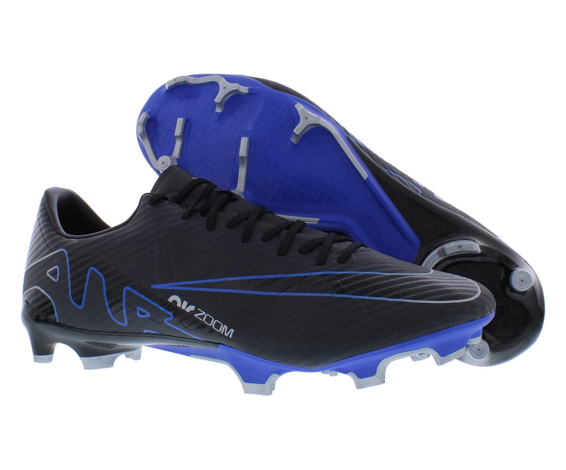 NIKE Men's Football Shoe, Black Chrome Hyper Royal, 8.5