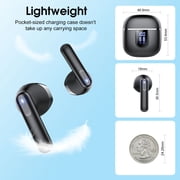 Wireless Earbuds, Bluetooth Ear Buds 5.4 Mini Hifi Stereo with 4 Enc Noise Cancelling Mics Wireless Headphones, 40H in Ear Earphones, Usb C, IP7 Waterproof Bluetooth Headphones for Sports, Workout