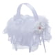 thumbnail image 1 of Cesta de flores para niña con lazo decorativo, color blanco, para fiesta de baby shower Blanco 15x15x19cm, 1 of 9
