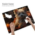 thumbnail image 2 of 500-Piece Wooden Jigsaw Puzzle for Adults & Families - Puppy Blanket Candle Still Life , Fun & Educational Brain-Teasing Game, Artistic Home Decor, 2 of 7