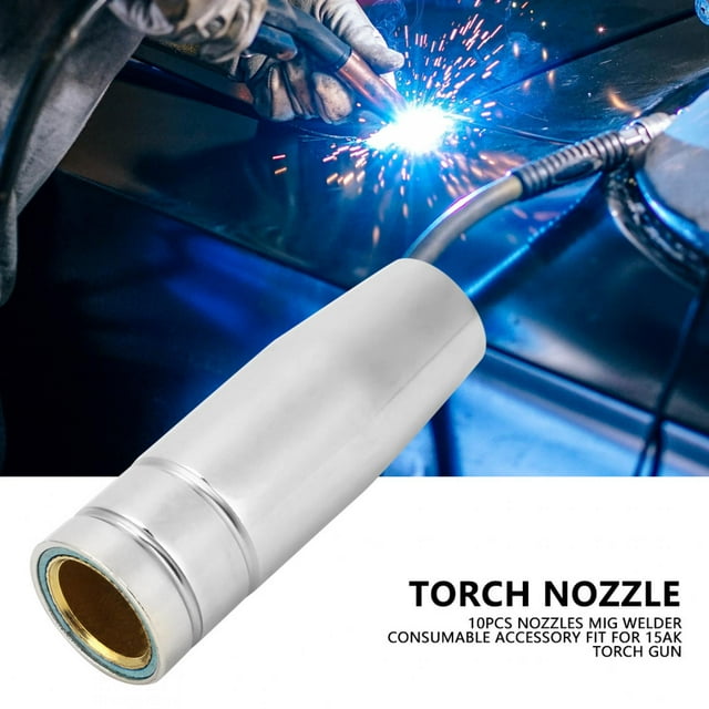 10Pcs Buses MIG Soudeur Consommable Accessoire, Cuivre Remplacement Durable pour Torche 15AK