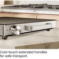 thumbnail image 2 of Chefman Compact 38 x 30 cm (15"x12") Glass Top Electric Warming Tray with Adjustable Temperature Control - Stainless Steel, New, 2 of 7