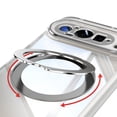 thumbnail image 2 of Decase for Google Pixel 9 / 9 Pro Clear Case with Metal Stand Ring Holder, Ultra Thin Transparent Case for Google Pixel 9 / 9 Pro for Women Men,Shockproof Stand Cover with Lens Protector,White, 2 of 6