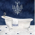 thumbnail image 2 of Coulter, Cynthia 26x26 Gold Ornate Wood Framed with Double Matting Museum Art Print Titled - Navy Blue Bath I, 2 of 4