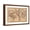 Brown Frame, variant on Art.com World Map Art Print by A.J. Johnson, 18" x 12"