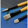 thumbnail image 6 of Creative Mark Mimik Hog Professional Synthetic Hog Bristle Paint Brush- Versatile Alternative to Natural Hog Hair Paint Brushes for Oil Painting, Acrylics, Inks, Gouache, Watercolors- Fan # 6, 6 of 7
