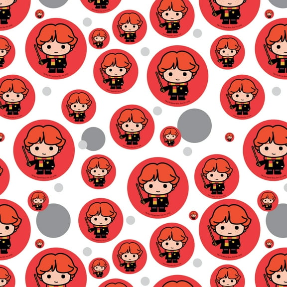 Harry Potter Ron Cute Chibi Character Premium Gift Wrap Wrapping Paper Roll