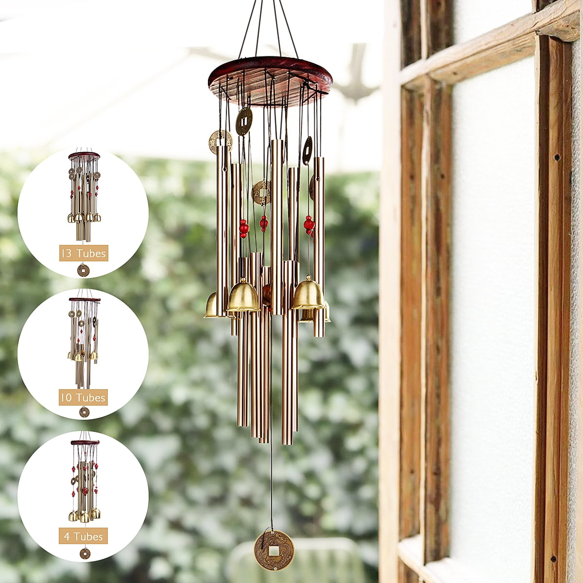 4/10/13Tubes Wind Chimes, Soothing Melodic Tones & Solidly Constructed