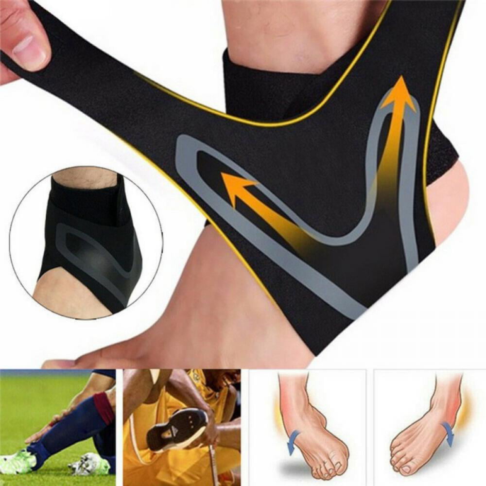 Breathable Nylon Material Super Elastic and Comfortable One Size Fits All Perfect for Sports Protects Against Chronic Ankle Strain Sprains Fatigue CapsA Ankle Support Adjustable Ankle Brace