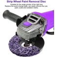 thumbnail image 3 of 3pcs 4-1/2 "X 7/8" Noir/bleu/violet Disques de Bande de Roue de Stripping pour les Meuleuses d'Angle Propre, 3 of 8