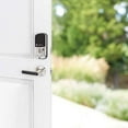 thumbnail image 3 of liftmaster myq key free smart lock with touchscreen, deadbolt, in satin nickel with myq smart garage control (lmdbpack-sn & 821lmc), 3 of 3