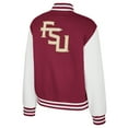 thumbnail image 3 of Women's Colosseum Garnet Florida State Seminoles French Baguette Full Snap Fleece Jacket, 3 of 3