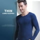 thumbnail image 4 of Sonducket Ropa interior térmica para hombre, cálida, , agradable a la piel, gruesa, capa base básica, vestido cálido, ropa de invierno Camisetas Blanco SG, 4 of 6