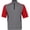 Tango Red, variant on Golf Heather Blocked 1/2 Zip Short Sleeve Pullover Peacoat Heather Medium