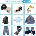 thumbnail image 5 of 16 Piezas Parche de Apliques Parches Sonrientes Apliques de Coser para DIY Camisetas Jeans Bolsas de Ropa, Parche de Coser para Niños, Parche Bordado de Refuerzo de Rodilla para Niños para Bricolaje, 5 of 5