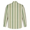 thumbnail image 4 of PuLe Shirts for Men Men's Striped Shirts Casual Long Sleeve Button Down Spring Summer Spring Fall Hawaiian Shirts ﻿, 4 of 5