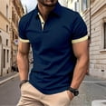 thumbnail image 6 of StSilkitty Lightweight Golf Shirts for Mens Solid Color Short Sleeve Collared Buttons Athletic T-Shirt Beach Vacation Casual Tops, 6 of 8