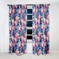 thumbnail image 2 of Designart "Dreamy Rose Paisley I" Paisley Room Darkening Single Curtain Panel, 2 of 6
