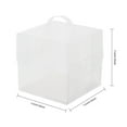 thumbnail image 6 of Heavy-Duty 50Pcs Cake Boxes, 0.25mm Thickened PET Disposable Containers, Dustproof Cupcake Holders for Birthday Christmas, 6 of 17
