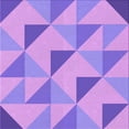 thumbnail image 1 of Ahgly Company Machine Washable Indoor Square Transitional Bright Lilac Purple Area Rugs, 5' Square, 1 of 7