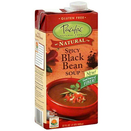 ***Discontinued***Pacific Natural Foods Spicy Black Bean Soup, 32 oz (Pack of 12)