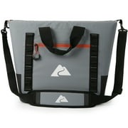 Ozark Trail 30 Can Soft Sided Cooler, Gray and Black