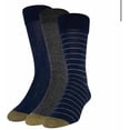 thumbnail image 2 of Gold Toe Mens 3-Pair Watson Wool Dress Crew Socks, Shoe Size 6-12-1/2, 2 of 4