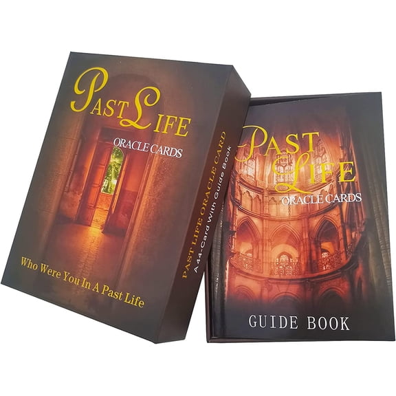 Tarot Cards Past Life Oracle Cards with Guidebook,44 Tarot Deck Oracle Cards, Love Oracle Cards,Life Purpose Oracle Cards Divination Cards