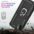 thumbnail image 4 of TJS for Boost Mobile Celero 5G 2021 Phone Case, Impact Resistant Metal Ring Magnetic Support Kickstand Drop Protector Cover (Black), 4 of 7