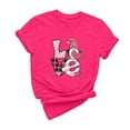 thumbnail image 2 of Meichang T-Shirts pour Femmes Chemise de la Saint-Valentin Manches Courtes T-Shirts Graphiques Cœur d'Amour T-Shirts de Vacances Hauts de la Saint-Valentin Manches Courtes Col Rond Blouses, 2 of 6