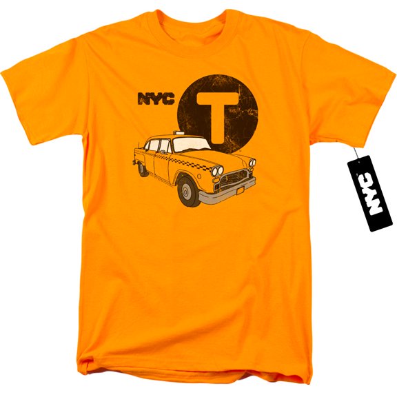 New York City Yellow Cab Adult 18/1 T-Shirt Gold