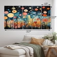 thumbnail image 4 of Designart "Colorful curious Wanderlust I" Abstract Collages Wall Art Prints Set, 4 of 5