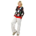 thumbnail image 4 of Socal Look Women's Ugly Christmas Sweater, Long Sleeve Crew Neck Acrylic Holiday Pullover, 3XL, 4 of 6